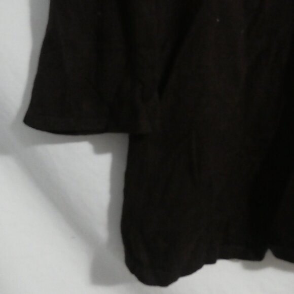 JESSICA | large | Brown V-Neck Sweater with Sequin & Sea Shell Floral Design - Picture 13 of 15